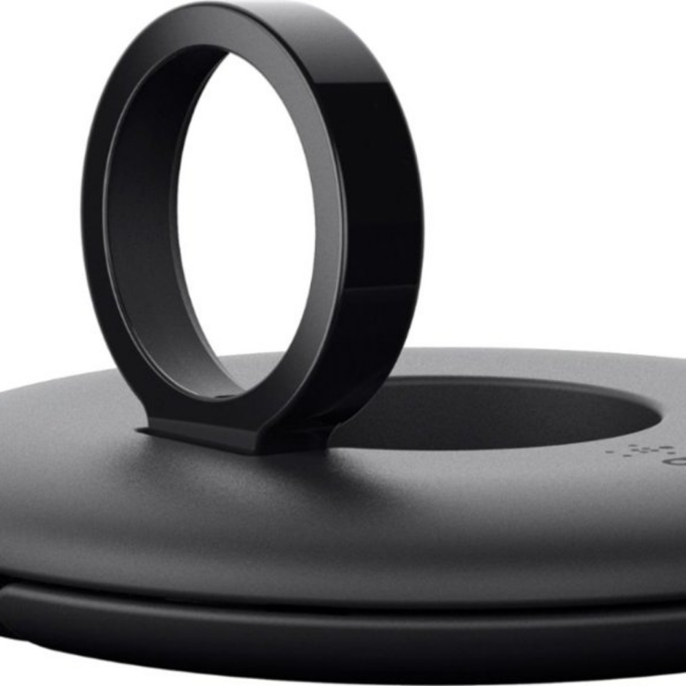 A Black Travel Rechargeable  Stand by Belkin